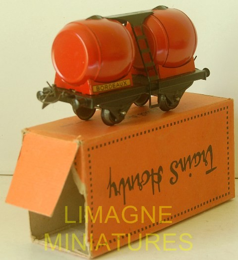 Lot Train Miniature Hornby - Wagon Foudre + Wagon Baché + Wagon Tombereau Avec Vigie + 1 Voiture 1S - Occasion Bon état